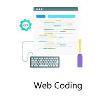Bearbeitbarer moderner Stil des Webcodierungsvektors im Verlaufsdesign vektor