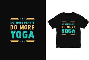 yoga dag t-shirt design, yoga shirt design vektor, typografi tee design vektor