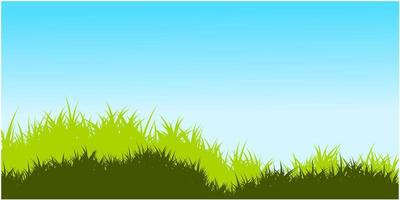 Grashaufen, Grasrasen, Grasbodenlandschaftswiese vektor