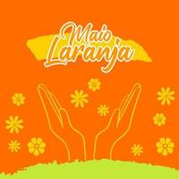 Maio Laranja Kampagne gegen Gewaltforschung an Kindern 18. Mai vektor