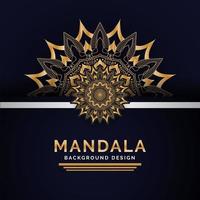 Indisches Mandala-Hintergrund-Luxusdesign vektor