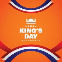 Kings Day Design feiern Moment vektor