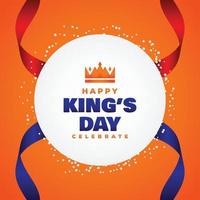 kings day design fira ögonblick vektor