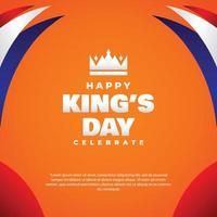 kings day design fira ögonblick vektor