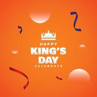 Kings Day Design feiern Moment vektor