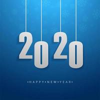 2020 Text-guten Rutsch ins Neue Jahr-Feiertags-Vektor-Hintergrund vektor