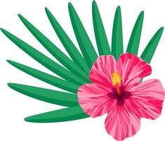 hawaii blume flache vektorillustrationen vektor