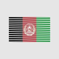 afghanistan-flaggenpinsel. Nationalflagge vektor