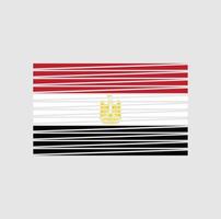 egyptens flagga borste. National flagga vektor