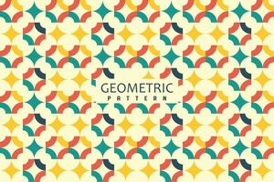 abstraktes geometrisches Muster farbenfrohes Design vektor