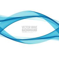 Eleganter kreativer blauer Wellenentwurf vektor
