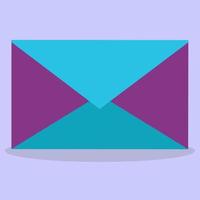Nachrichtenumschlag oder Briefumschlag. Vektorsymbol eines geschlossenen Briefes für Anwendungen und Websites. Vektorpostumschlag. vektor