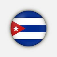 landet Kuba. Kubas flagga. vektor illustration.