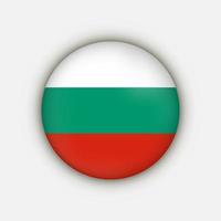 Land Bulgarien. Bulgarien-Flagge. Vektor-Illustration. vektor