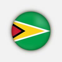 country guyana. guyana flagga. vektor illustration.