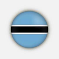 Land botsuana. Botswana-Flagge. Vektor-Illustration. vektor