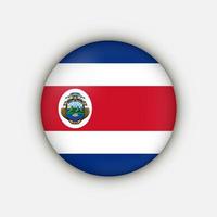 land costa rica. costa rica flagga. vektor illustration.