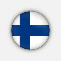 landet finland. finlands flagga. vektor illustration.