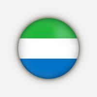 Land Sierra Leone. Sierra Leone-Flagge. Vektor-Illustration. vektor