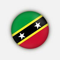 country saint kitts och nevis. saint kitts och nevis flagga. vektor illustration.