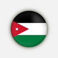 Land Jordanien. jordanische flagge. Vektor-Illustration. vektor