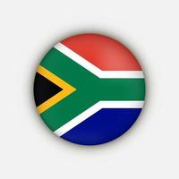 landet sydafrika. Sydafrikas flagga. vektor illustration.