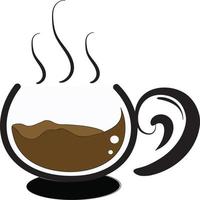 Logo heißen Kaffee vektor