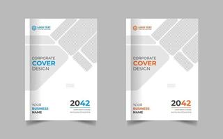 Corporate Book Cover Designvorlage in A4. kann an Broschüre, Geschäftsbericht, Magazin, Poster, Geschäftspräsentation, Portfolio, Flyer, Falz, Banner, Website angepasst werden vektor