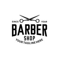 Barbershop logotyp vektor, sax vektor