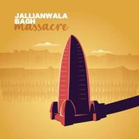 jallianwala bagh massaker kreativ annons vektor