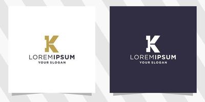 bokstaven k logotyp mall vektor