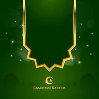 Moscheentür oder -fenster des islamischen Designs für Grußhintergrund Ramadan Kareem und Eid Mubarak-Ereignis vektor