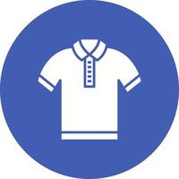 Poloshirt Glyphe Kreis Hintergrundsymbol vektor