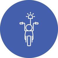 Motorrad Linie Kreis Hintergrundsymbol vektor