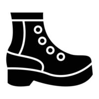 Boot-Glyphe-Symbol vektor