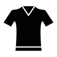 Glyphen-Symbol für Hemd mit V-Ausschnitt vektor