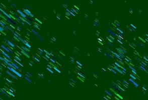 ljusblå, grön vektorbakgrund med långa rader. vektor
