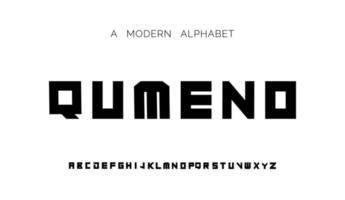 moderne abstrakte Alphabet-Schriftarten. typografietechnologie, elektronisch, film, digital, musik, zukunft, logo kreative schriftart vektor