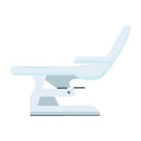 Spa-Stuhl für Pediküre und Maniküre halbflaches Farbvektorobjekt. Artikel in voller Größe auf weiß. Spa-Möbel. einfache karikaturartillustration der salonausrüstung für webgrafikdesign und -animation vektor
