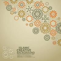 Hintergrundkarte des islamischen Entwurfsgrußkarten vektor