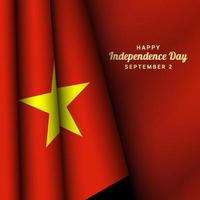 bakgrund för vietnams självständighetsdag. vektor