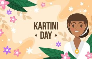 kartini dag festlighet bakgrund vektor