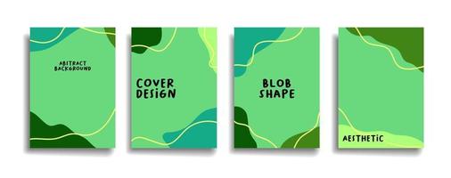 modernes hintergrunddesign mit trendigen und lebendigen farben. grüne Plakatplakat-Vektorabdeckungsschablone vektor