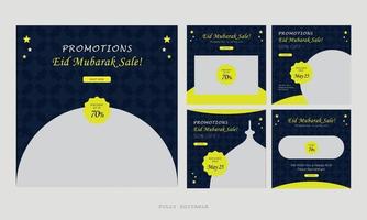 ramadan inläggsdesign för sociala medier. en bra mall för annonsering på sociala medier. perfekt för inlägg på sociala medier, bakgrunds- och webbannons på internet. vektor