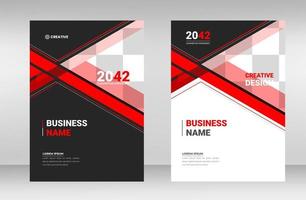 Corporate Modern Business Book Cover Designvorlage in A4. kann für Broschüren, Buchcover, Geschäftsberichte, Unternehmenspräsentationen, Portfolios, Flyer, Magazine, Poster, Banner, Websites verwendet werden. vektor