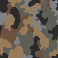 textur militär kamouflage upprepar sömlösa vektormönster för tyg, bakgrund, tapeter och andra. klassiskt klädtryck. abstrakt monokrom sömlös vektor kamouflagemönster.