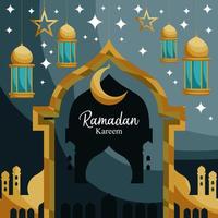 islamischer Hintergrund des Ramadan Kareem vektor