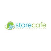 storecafe logo design kostenloser vektor