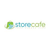 storecafe logotyp design gratis vektor