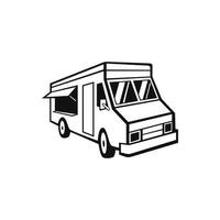 food truck vektor design för logotyp ikon